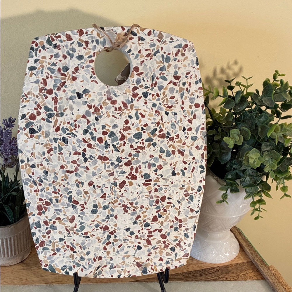 Bed Bath & Beyond Terrazzo Cutting Board with Multicolor Design